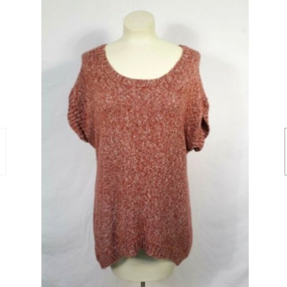Maurices Red Marled Scoop Neck Hi Lo Sweater XL - Picture 1 of 5